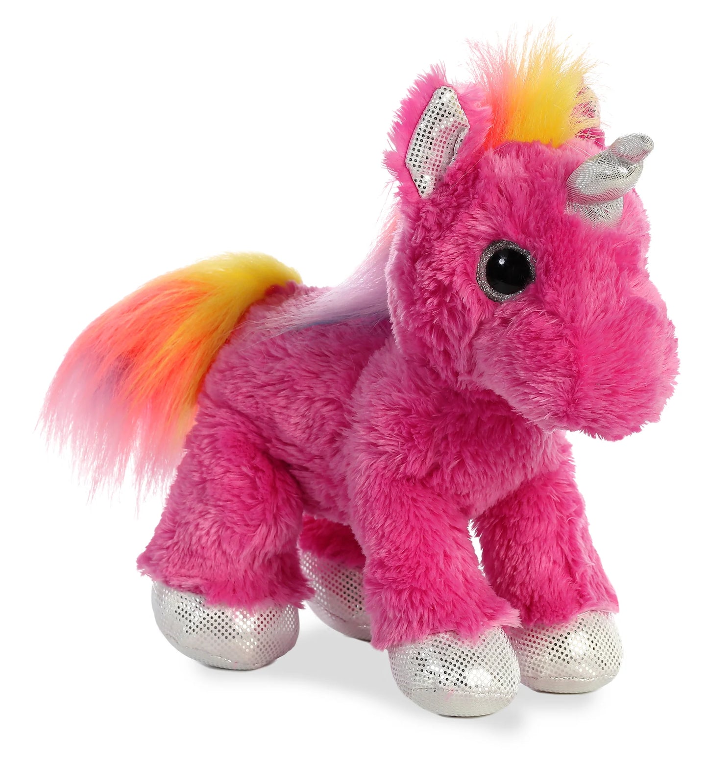 Sparkle Tails Cosmic Dark Pink Unicorn 12"