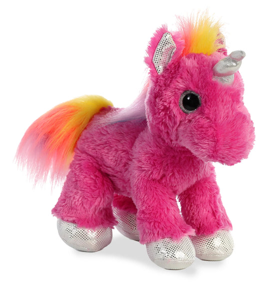 Sparkle Tails Cosmic Dark Pink Unicorn 12"