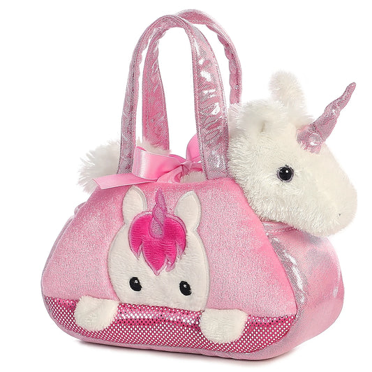 Peek-A-Boo Unicorn Pet Carrier Purse 7"