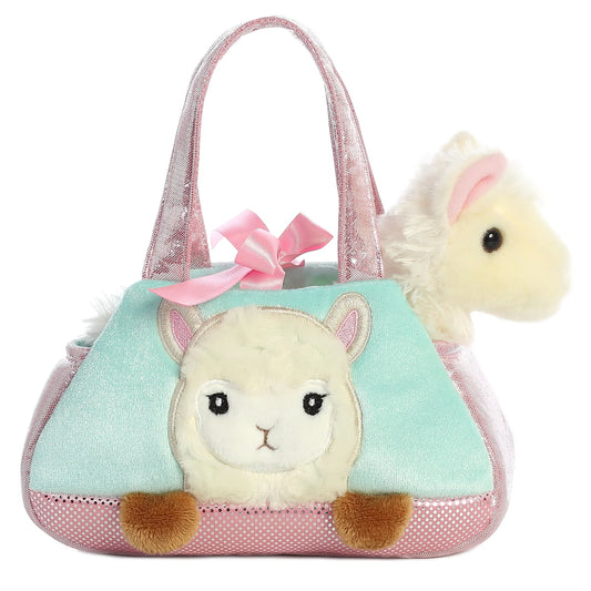 Fancy Pals Peek-A-Boo Llama Pet Carrier Purse 7"