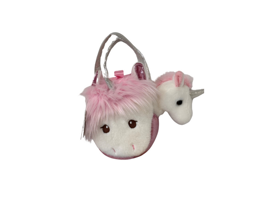 Fancy Pal Tulip Unicorn Pet Carrier Purse 7"