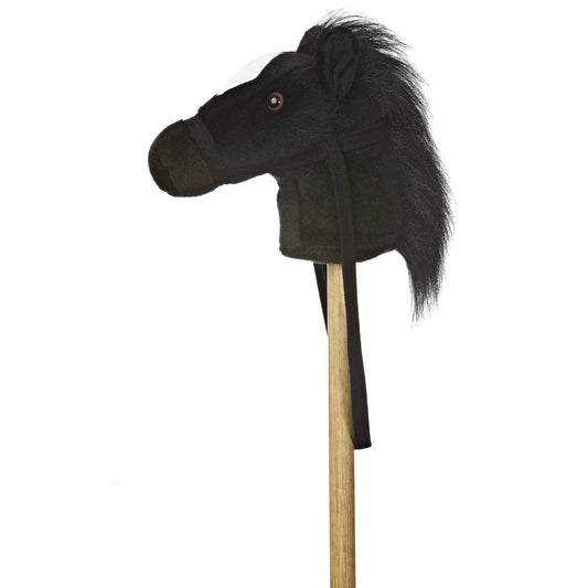 Stick Pony-Black Giddy Up Pony 37"