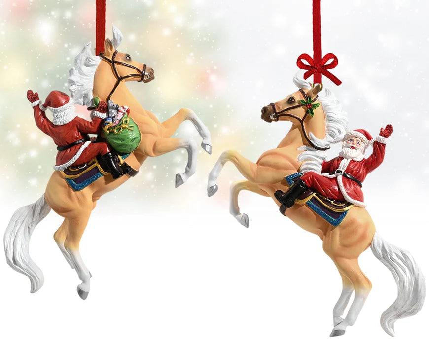 2024 Holiday Santa Horse Ornament