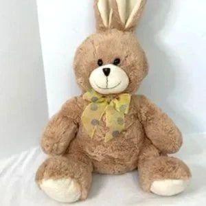 16" Beige Bunny w/Ribbon