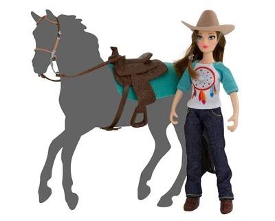 Natalie, Western Rider with Tack - 6" (Freedom Series)