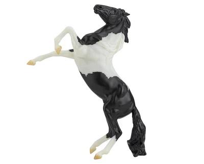 Black Pinto Rearing Mustang (Freedom Series)