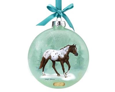 2020 Artist Signature Glass Ornament - Appaloosas